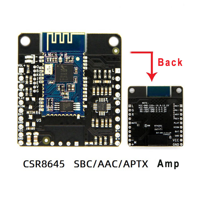 Audio X Music - DC 12V/5V CSR8645 APT-X Lossless Hifi