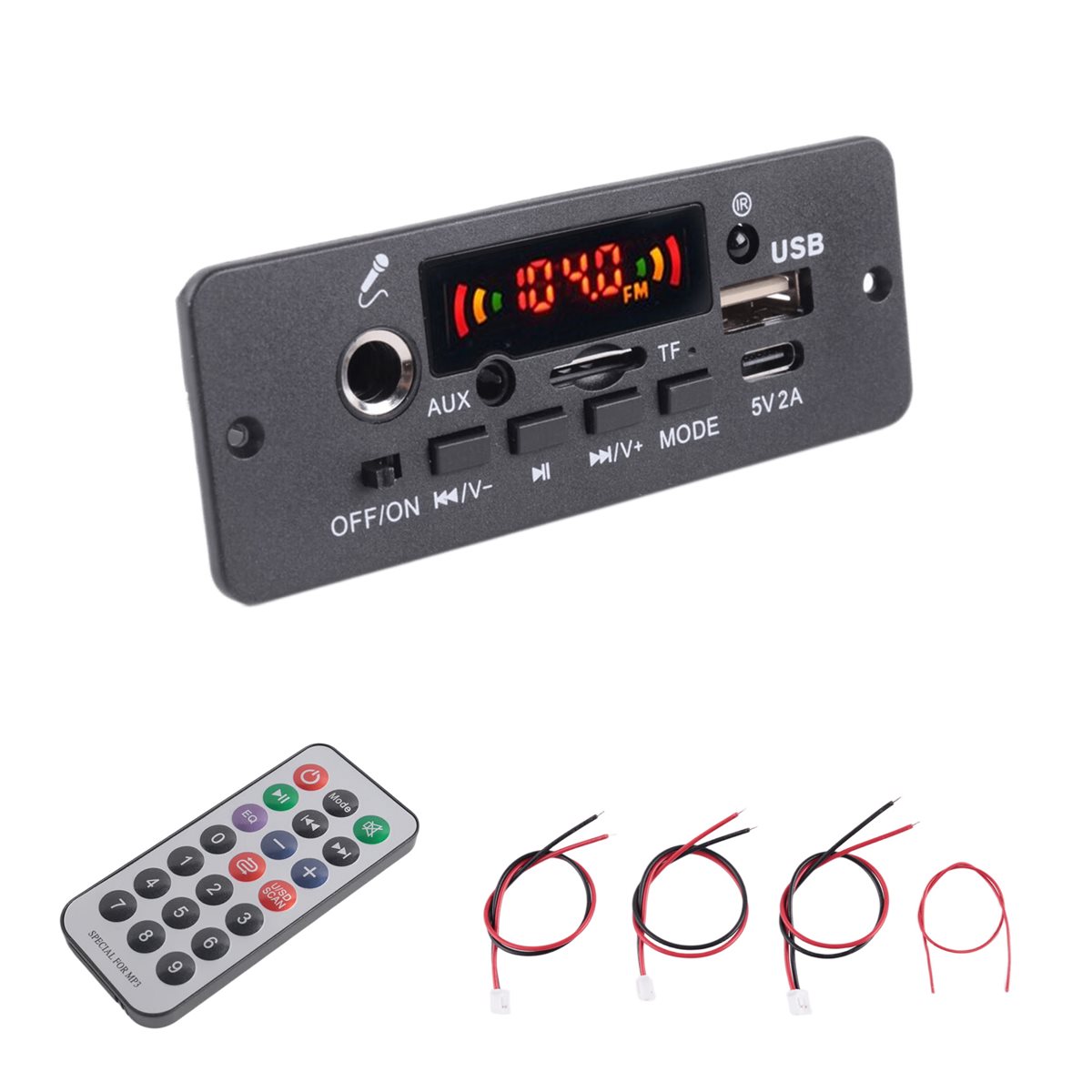 Audio Music To Mp3 - ใหม่บลูทูธ-เข้ากันได้กับบอร์ดถอดรหัสเสียงเครื่องขยายเสียง JQ-D129BT-A 2X5W เครื่องเล่นเพลงอุปกรณ์เสริม MP3 WMA