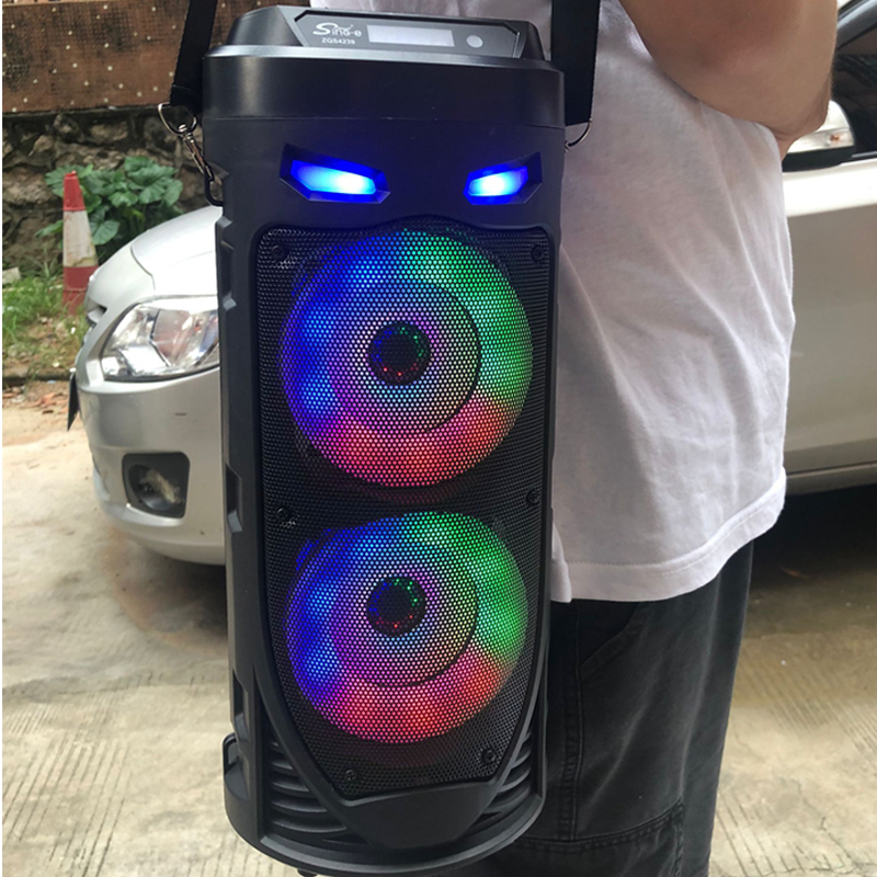 Audio Music Center - สีสันสดใส LED ซาวด์บาร์ลำโพงบลูทูธสี่เหลี่ยมขนาดใหญ่สำหรับงานเต้นรำซาวด์บาร์คอลัมน์ KTV ซับวูฟเฟอร์ไร้สาย