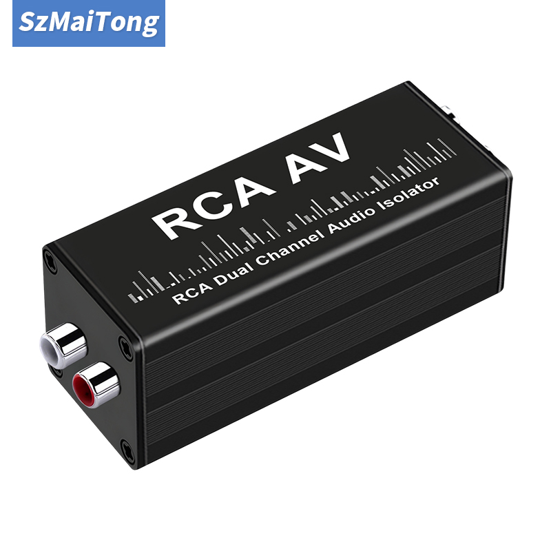 Audio Music Isolator - ตัวแยกสัญญาณเสียง RCA 2 ช่องประสิทธิภาพสูง, ตัวกรองสัญญาณรบกวนแบบพกพาสำหรับการใช้งานด้านดนตรีระดับมืออาชีพ