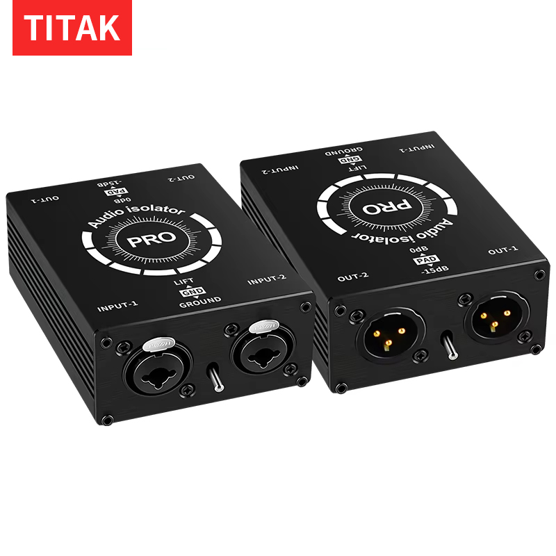 Audio Music Isolator - อุปกรณ์แยกสัญญาณเสียง XLR 2CH ขนาด 6.5 มม.
