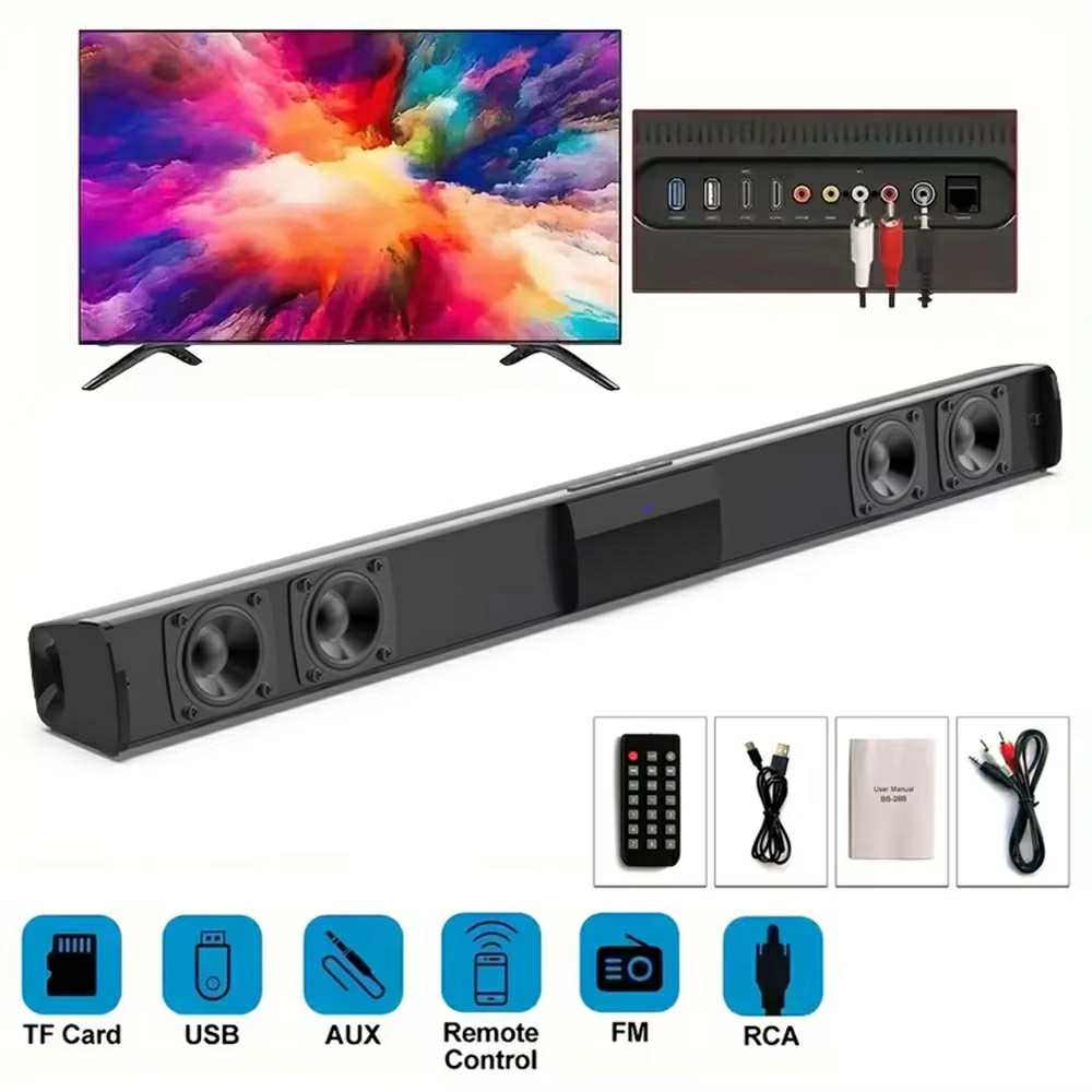 Audio Music Center - ระบบเสียงโฮมเธียเตอร์3dhome ลำโพงคอมพิวเตอร์บลูทูธสำหรับทีวีซาวด์บาร์วิทยุกล่องซับวูฟเฟอร์ศูนย์เพลงบูมคอลัมน์