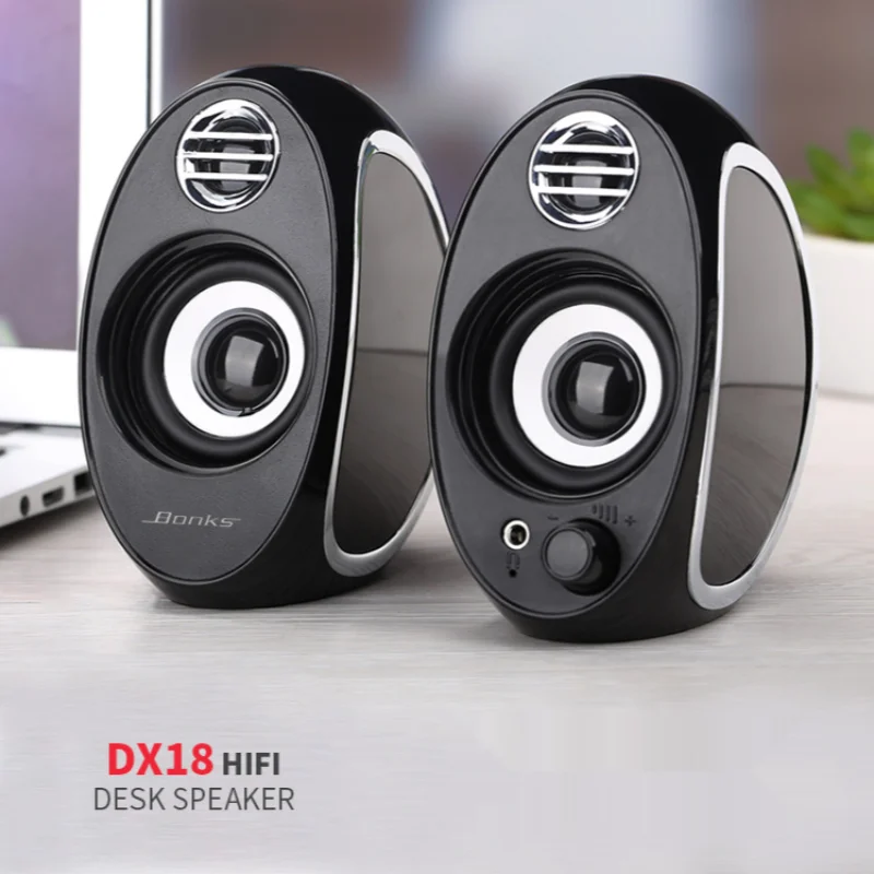 Audio X Music - แล็ปท็อปลําโพงขนาดเล็กเดสก์ท็อปคอมพิวเตอร์แบบพกพา USB Mini โทรศัพท์มือถือซับวูฟเฟอร์บ้าน Overweight มัลติมีเดียแบบมีสาย