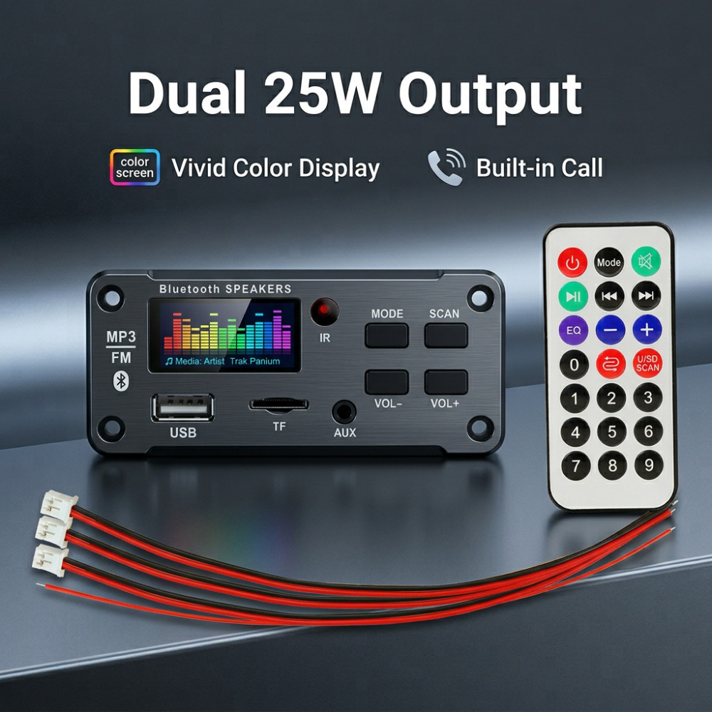 Audio Music To Mp3 - 50W เครื่องขยายเสียงบลูทูธ MP3 WMA WAV บอร์ดถอดรหัส