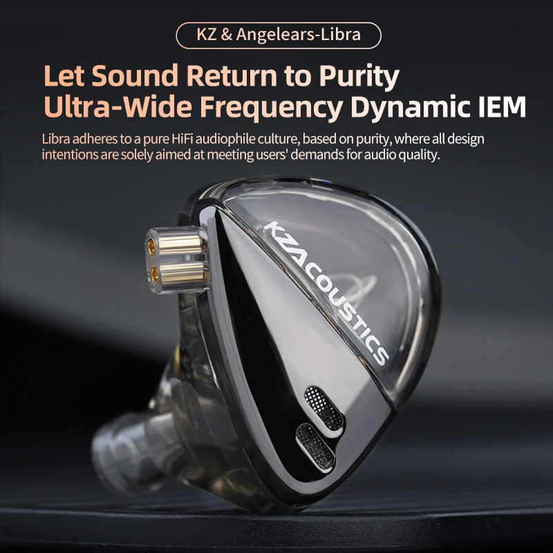 Audio X Music - KZ Libra X หูฟังชนิดใส่ในหู,สายหูฟังเบสที่ถอดออกได้,หูฟัง HiFi IEM,ผู้ที่ชื่นชอบดนตรีหูฟังแบบไดนามิกกว้างพิเศษ