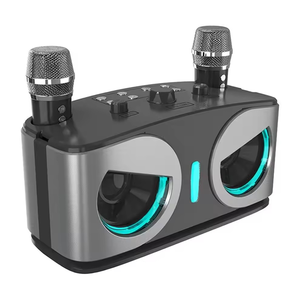Audio Music Center - คาราโอเกะลำโพงบลูทูธไร้สายแบบพกพาพร้อมไมโครโฟนซับวูฟเฟอร์เครื่องเสียงทรงพลังกล่องเสียงเพลง Caixa De Som Audio Bocina