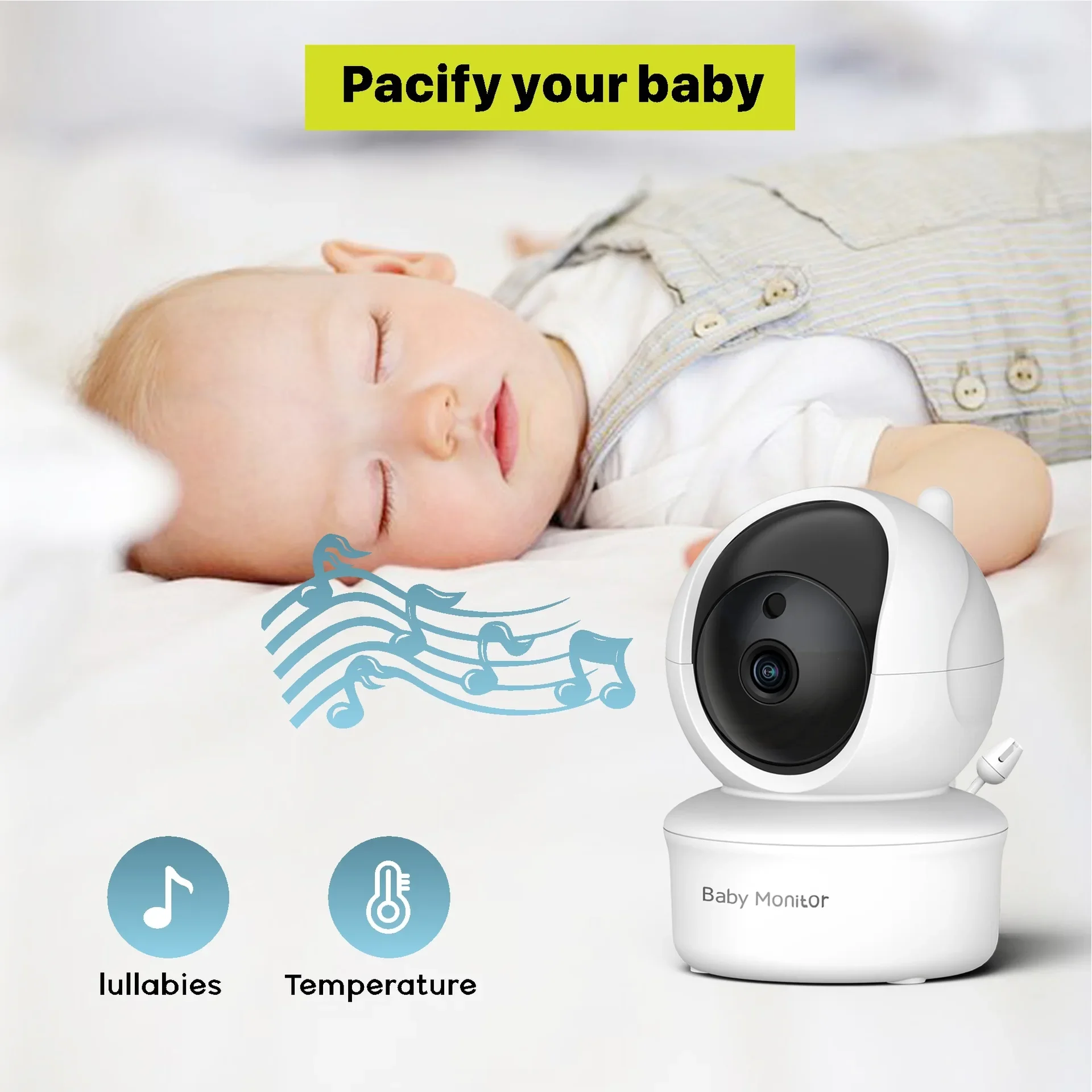5.0 นิ้ว Video Baby Monitor พร - Audio X Music บทวิจารณ์และราคา
