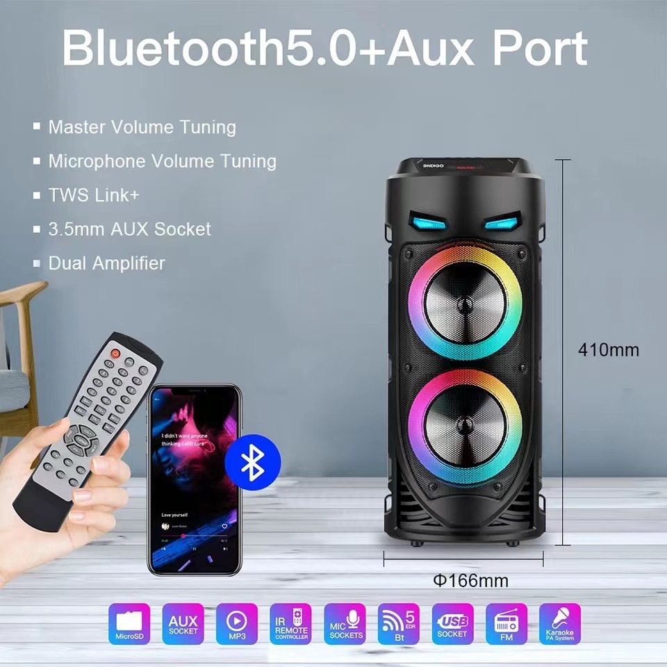 สีสันสดใส LED ซาวด์บาร์ลำโพงบล - Audio Music Center บทวิจารณ์และราคา