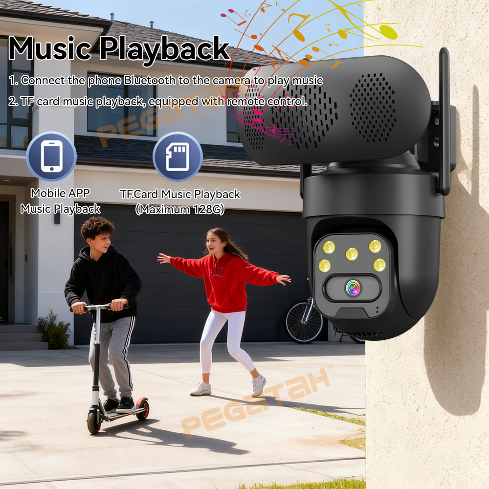กล้อง IP 5MP สำหรับภายนอกอาคาร - Audiovision Music Player บทวิจารณ์และราคา