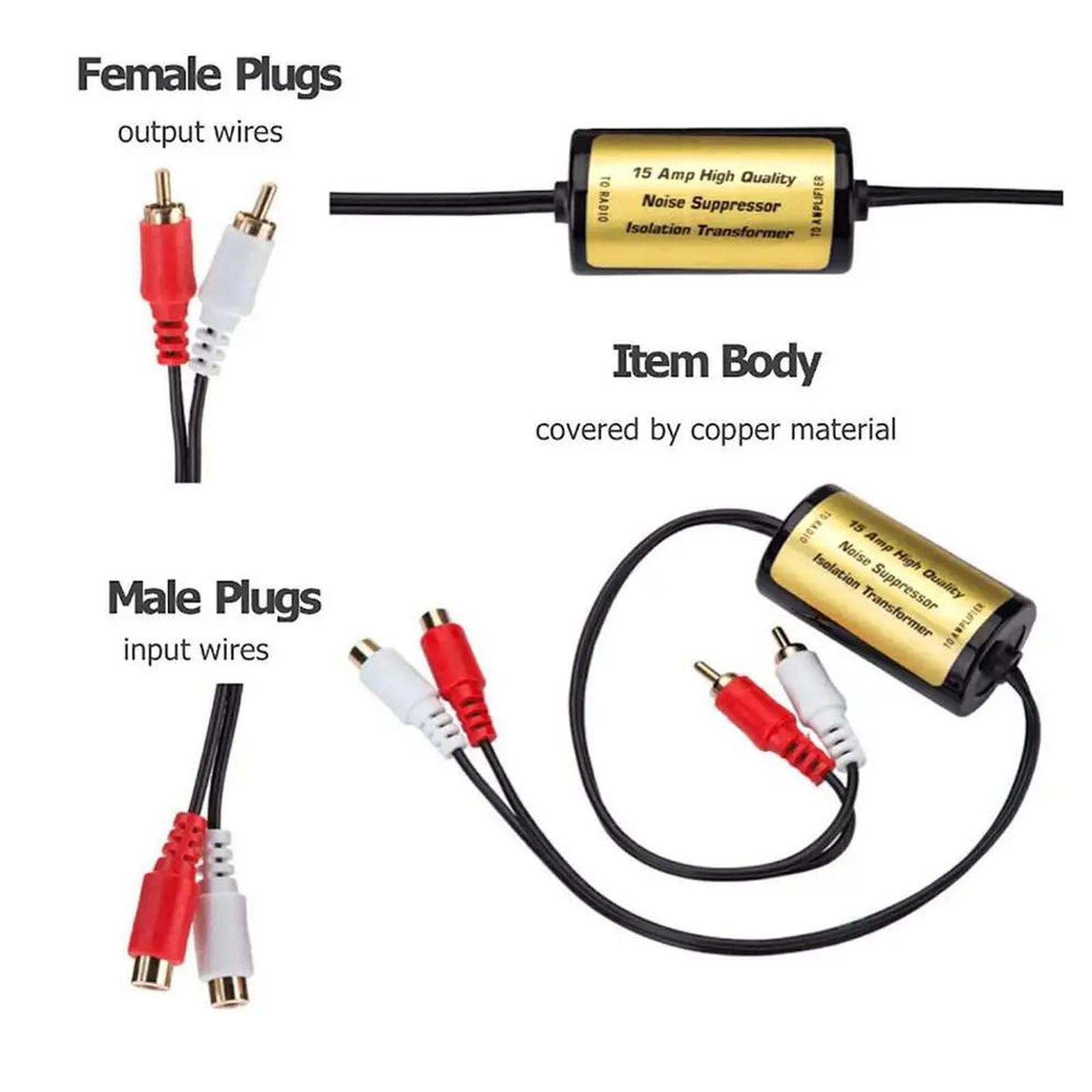 ตัวกรองสัญญาณเสียง RCA ทั่วไป  - Audio Music Isolator บทวิจารณ์และราคา