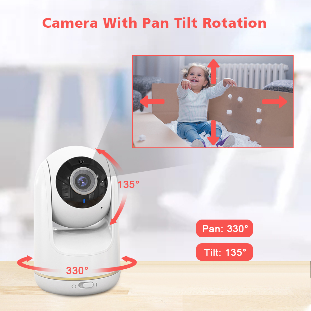 VB803 Baby Monitor 5 นิ้ว 720P - Audio Music Video บทวิจารณ์และราคา