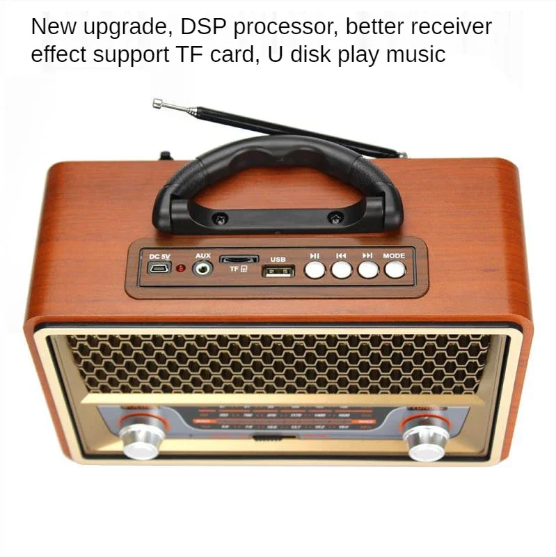 วิทยุพกพาไม้คุณภาพสูงสไตล์เรโท - Audio X Music บทวิจารณ์และราคา