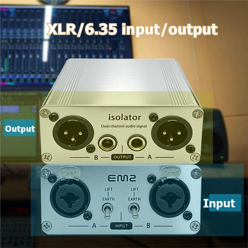 ตัวแยกสัญญาณเสียง CJSD-XLR ตัว - Audio Music Isolator บทวิจารณ์และราคา