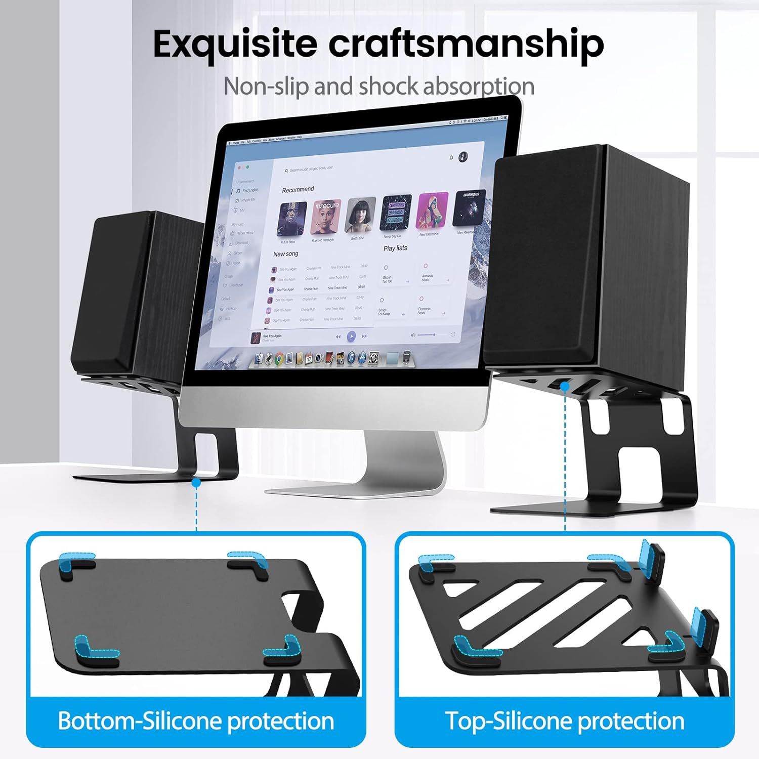 ขาตั้งลำโพงตั้งโต๊ะ 2 ชิ้น สำห - Studio Monitor Speaker บทวิจารณ์และราคา