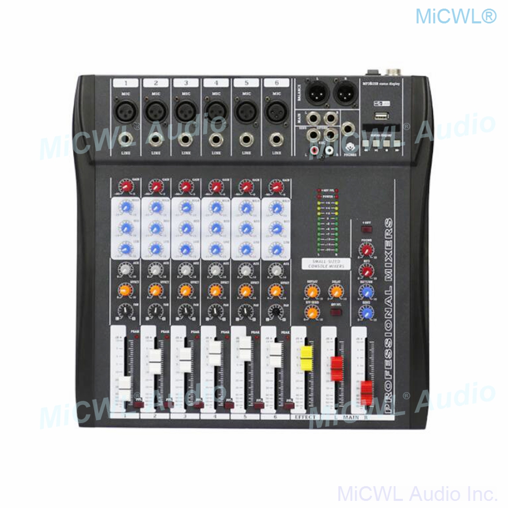 เครื่องผสมเสียง MiCWL 6 ช่องบล - Audio Music To Mp3 บทวิจารณ์และราคา