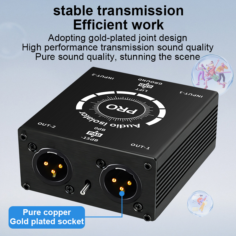 อุปกรณ์แยกสัญญาณเสียง XLR 2CH  - Audio Music Isolator บทวิจารณ์และราคา