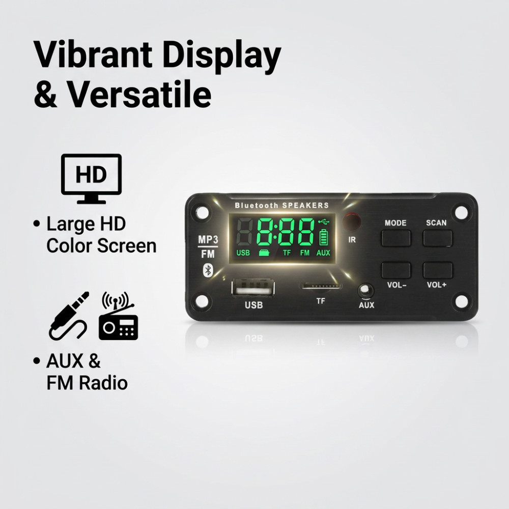 50W เครื่องขยายเสียงบลูทูธ MP3 - Audio Music To Mp3 บทวิจารณ์และราคา