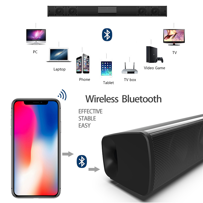 40W ไร้สายบลูทูธ 5.0 Soundbar  - Audio Music Center บทวิจารณ์และราคา