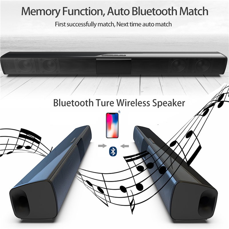 40W ไร้สายบลูทูธ 5.0 Soundbar  - Audio Music Center บทวิจารณ์และราคา