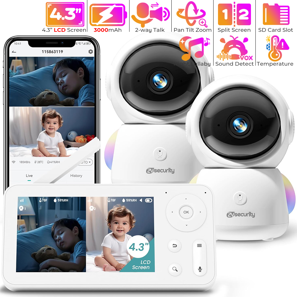 2K Baby Monitor พร้อม 2 กล้องแ - Audio Music Network บทวิจารณ์และราคา